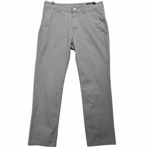 English Laundry Chino Pants Mens 30x30 Grey Flat Front Stretch Cotton Trousers